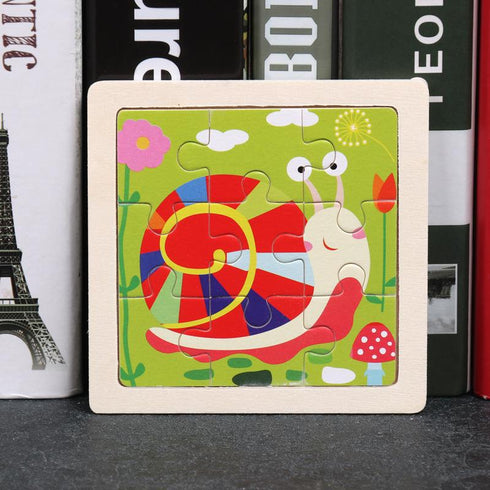 Early education puzzle puzzle toy enlightenment cognition cartoon wooden puzzle